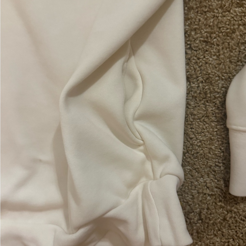 Fabletics Cream Hooded Sweatshirt - Picture 3 of 6
